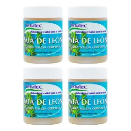 Pack 4 Pomadas De Pata De León Frasco De 40g C/u Mentol
