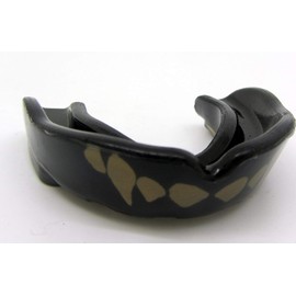 New Protection Gold Fangs SHIHAN Power-Sports Signature Gum Shield 'Gold-Fangs - Senior, Judo, Rugby, Wrestling Mouth Guard