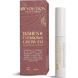 Suero para Crecimiento de Pestañas y Cejas Más Largas, Fuertes y Abundantes en 4 Semanas Fórmula Avanzada con Biotina y Péptidos Sin Hormonas No Oscurece Lashes Serum