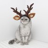 Hemobllo Dog Elk Reindeer Antler Headband for Christmas Dog Cat