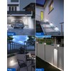 Peasur Brown Solar Lights Outdoor Motion Sensor 8 Pack, Ultra-Bright