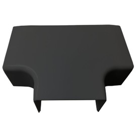 Electriduct 3 Way T Connector for (LG1) Large Raceway Wall Wire Concealer and Cord Manager - Black