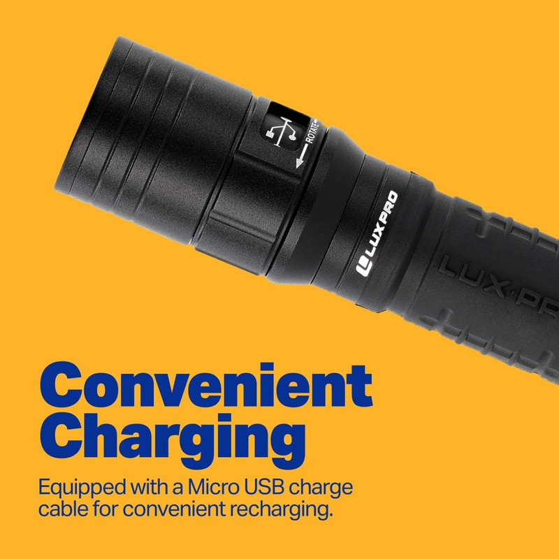 LUXPRO XP980 Pro Series Rechargeable Utility LED Flashlight - 760