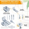 Tandefio 12 Pack Bifold Door Hardware Kits Closet Door Repair