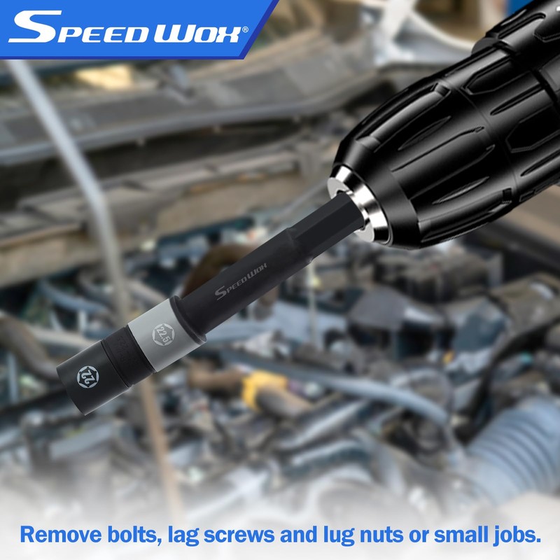 SPEEDWOX 6Pcs 3-Inch and 6-Inch Impact Grade Socket Adapter Set