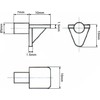 (Pack of 50) Shelf Support Pegs 0.19" (5 mm), Plastic