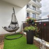 6ftx10ft 0.8in Realistic Indoor Outdoor Artificial Turf Grass Rug Drainage