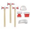 C&T 7 Piece Auto Body Repair Tool Hammer Dolly Set,