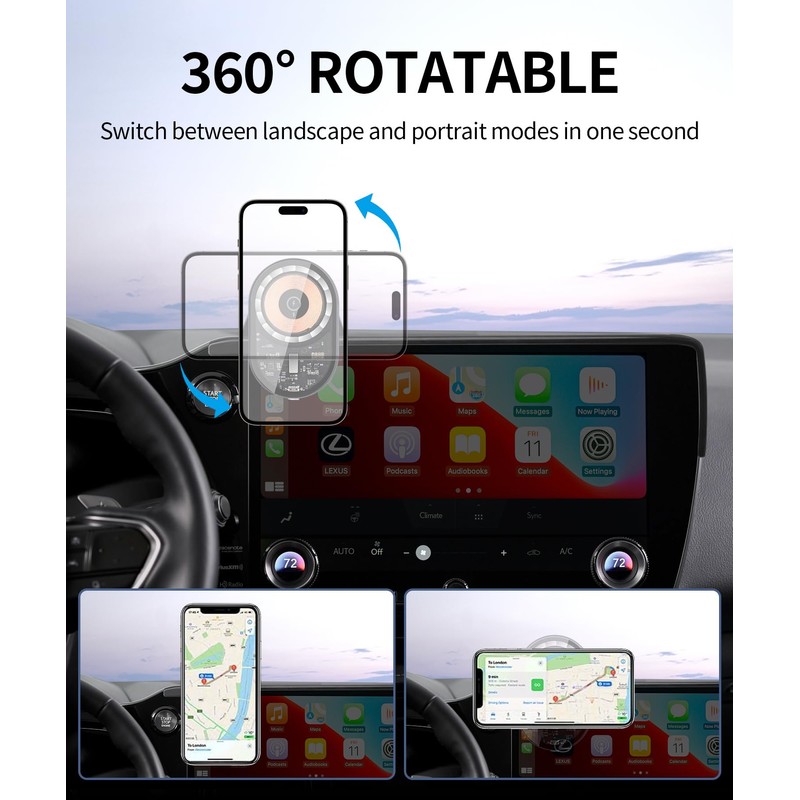Masergogo Wireless Charging car Phone Holder for Lexus NX/NX Hybrid