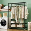 LEHOM G1L 3 Tiers Garment Rack with Storage Shelves, Heavy
