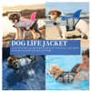 Large Dog Life Jacket Shark, Dog Swimming Safety Vest with