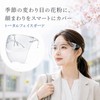[JYYROZZ] フェイスシールド フェイスガード メガネ型 1枚セット 透明シールド 曇り止め 防塵 飛沫対策 花粉ガード