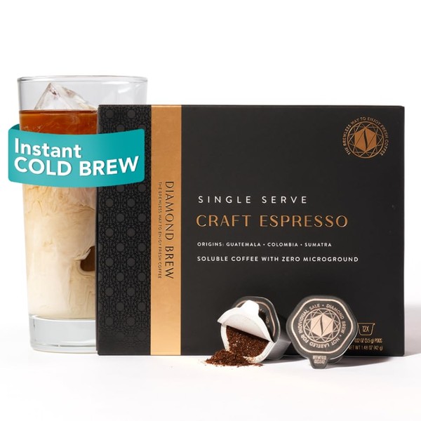 Craft Instant Espresso - Medium Dark Roast - 12ct Aluminum