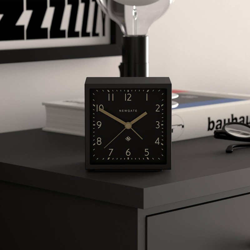 NEWGATE® Equinox Alarm Clock | Designled Cube Shaped Modern Alarm
