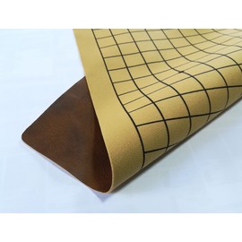 19-Way Portable Leatherette Go Board Large 17.7 x 19.3 inches (45 x 49 cm), Compact Storage