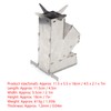 Dilwe Rocket Stove, Portable Stainless Steel Camping Burner, Removable Backpack