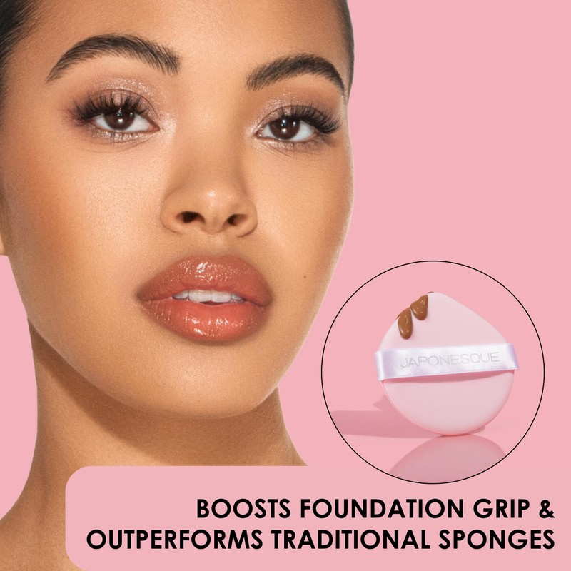 JAPONESQUE Pillow Puff Makeup Sponge for Flawless Liquid & Cream