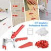 Tile Leveling System Kit, 600pcs Tile Leveler Spacers Clips+150pcs Reusable
