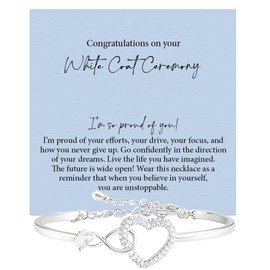 GLAVICY White Coat Ceremony Bracelet, Bracelet For Her, Gift For White Coat, Medical, Dental, Nursing, Veterinary, Pharmacist, New Doctor Gifts #3