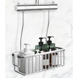 Duschablage ohne Bohren, Duschregal Hängen, Duschablage Zum Hängen, Duschablage Zum Hängen Shampoo Halterung Hängen Duschhalterung für Badezimmer Aufhängen