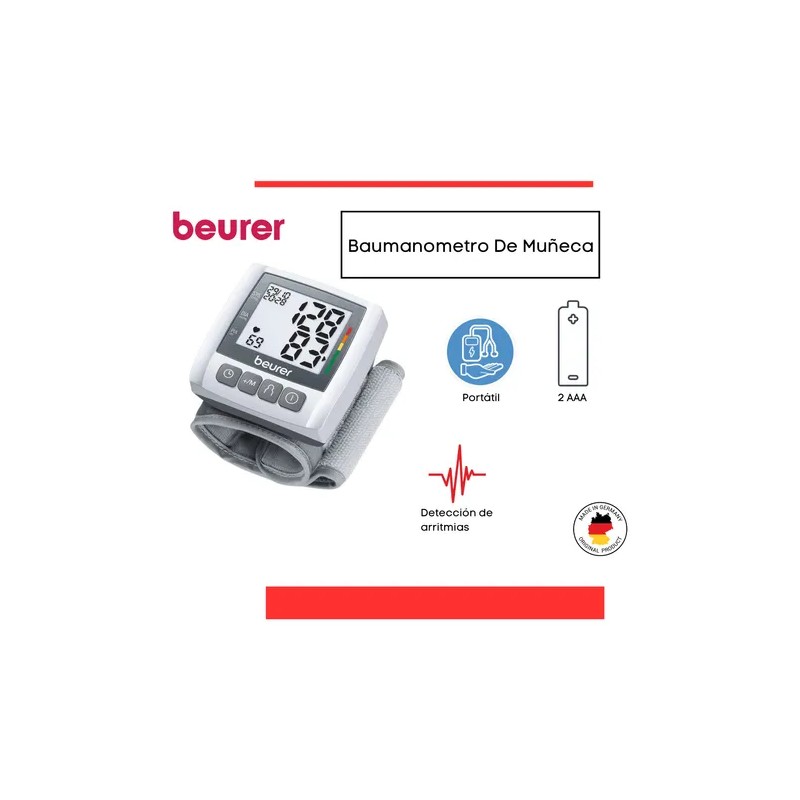 Beurer Baumanometro De Mueca - Bc30 Gris