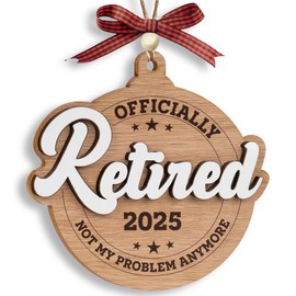 Retirement Ornament Gifts For Men, Women 2025, Teacher Appreciation, Nurses Week, Thank You Gift For Employee, Coworker, Friend, Boss, Caregiver, Daycare Provider, School Director, Therapist (Retired)