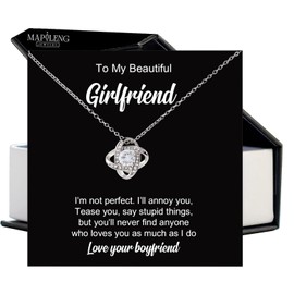 To My Girlfriend Necklace, Necklace For Girlfriend, Valentines Day Gift, Girlfriend Gifts, Girlfriend Christmas Gifts, Girlfriend Birthday Gifts, Girlfriend Jewelry, Girl Necklace for Girlfriend