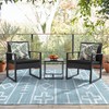 Flamaker Flamaker 3 Pieces Patio Set Outdoor Wicker Furniture Sets