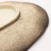 Ichikyu Mino Ware Leaf Shaped Oval Plate, Approx. 13.0 x