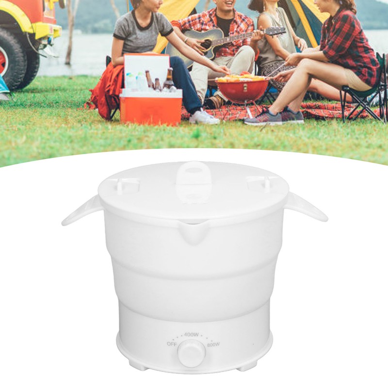 Electric Hot Pot Cooker Multifunction 1.2L Portable Foldable Electric Hot