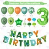 Amandir Dinosaur 3rd Birthday Party Decorations for Boys Girl, Foil