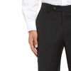 Mens Classic Fit Flat Front Hidden Expandable Waist Dress Pants