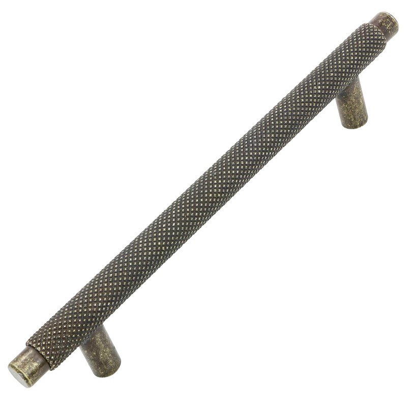 Decoranddecor Aurelia - Round Knurled Cupboard Handles | T-Bar Cabinet