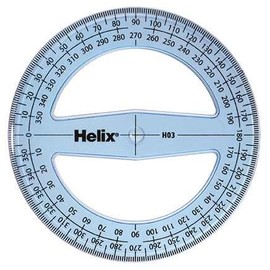 Bulk Price - HELIX 10cm / 360 degree Protractor H03 - PACK OF 10