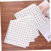 Operitacx Pack of 1000 Round Stickers in White Size for
