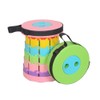 Telescopic Stool Rainbow Portable Retractable Collapsible Stools for Camping Fishing