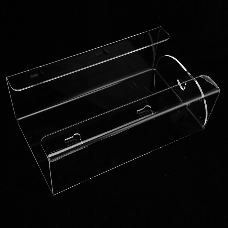 Glove Box Holder Dispenser Wall Mounted Tissue Holder Clear with