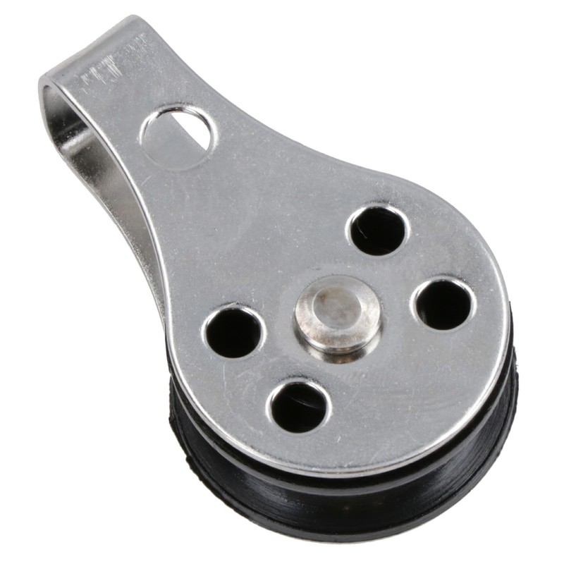 Type 2 Marine Pulley Block 26mm Diameter Nylon Wheel Stainless