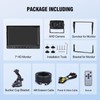 WOOCARTY 7-inch AHD1080P Wired RV Backup Camera System, IP69k Waterproof