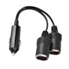 Adaptador de Enchufe de Encendedor de Cigarrillos de 2 Vías,