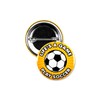Soccer Fanatic Sports Pinback Buttons – Durable Round Metal Badges