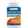 Best Naturals Hyaluronic Acid 200 mg 120 Tablets (Non-GMO, Gluten