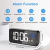 Digital Alarm Clock, with Large Led Temperature Display, Portable Alarm