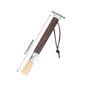 Gosknor Coffee Grinder Cleaning Brush, Espresso Brush Cleaner with Wooden Handle Natural Bristles Espresso Machine Cleaner Tool for Home Kitchen Coffee Maker Portafilter Accessories