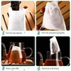 Worldity 1000 bolsas de té desechables para té de hojas