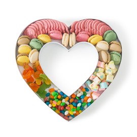 Soul & Lane Fillable Cardboard Heart-Shaped Box for Charcuterie and Candy, Paper Mache Decor Tray for Birthday Parties, Weddings - Heart