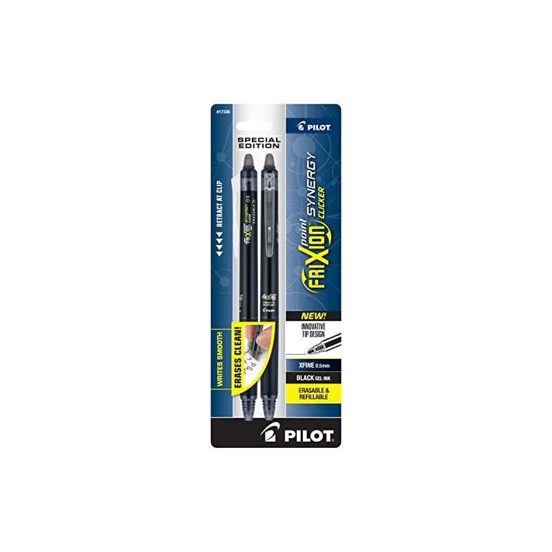 PILOT FriXion Synergy Clicker Erasable Retractable & Refillable Gel Pens,