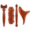 AHANDMAKER 4Pcs 4 Styles Massage Tool Set, Wooden Gua Sha