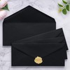 50 Pack #10 Business Envelopes, Black 4.13 x 9.49'' Envelopes