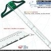 Ma-t511 Regla T Desmontable De Acrílico Tam.100cm40 G5mm